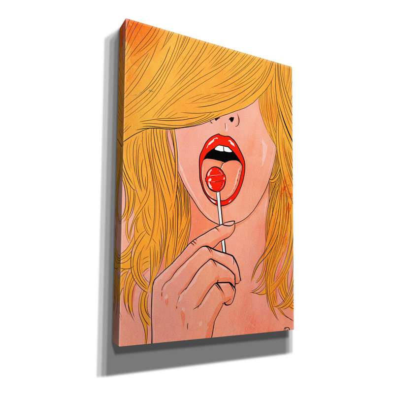 «Lolipop On Canvas» par Giuseppe Cristiano, reproduction, L 12 po x H 18 po