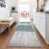 Machine Washable Indoor/Outdoor Xhevrie Teal Rug