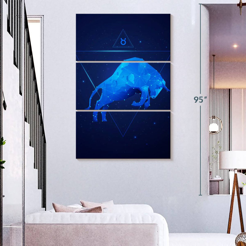 Adella Geometric Taurus, 65" H x 42" W
