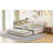 Full Size Upholstered L-Shaped Upholstered Daybed With Twinsize Pop Up Trundle And USB Ports, Beige-124267461