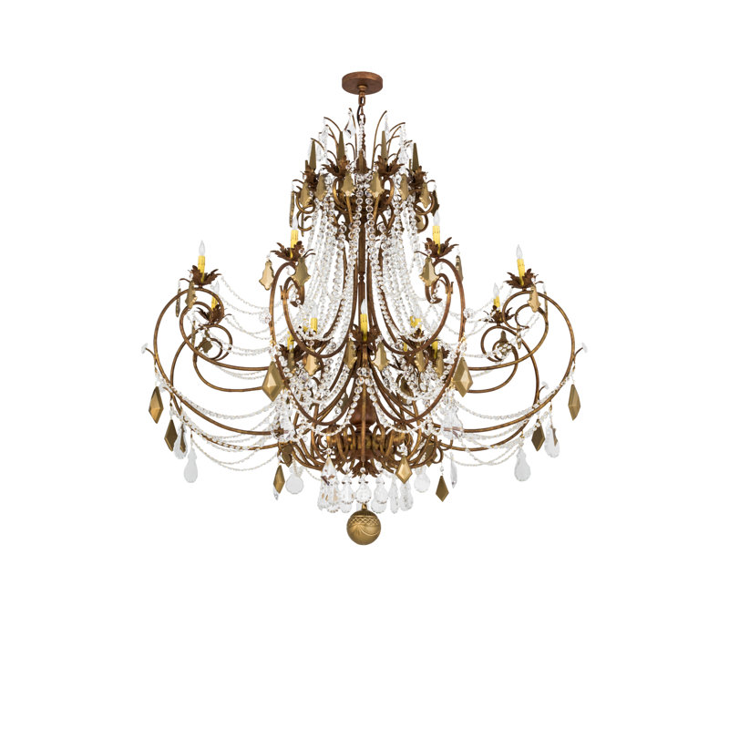Lustre empire 16 lumières style bougie Minuet