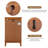 Purcello 44'' H x 26'' W Lighted Curio Cabinet with Triple Adjustable Shelves and Mirrored Back Display Cabinet 