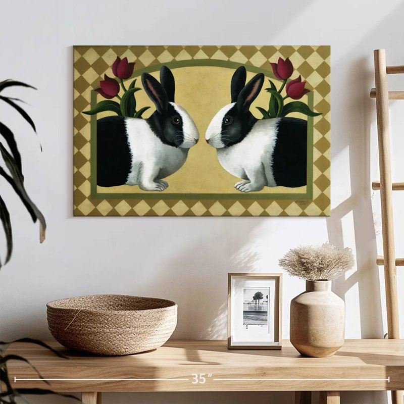 Brampt Rabbit Bunnies, 16" H x 24" W