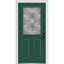 Porte d'entrée pré-suspendue en fibre de verre 1/2 panneau 2 panneaux Grace Grace-332548920-332548925-332548918