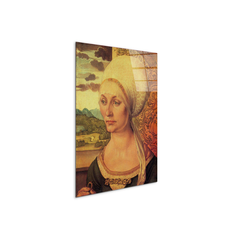 Elsbeth Tucher By Albrecht Dürer 80cm H X 60cm W CrystalArt Material Acrylic Glass Effect, Frameless Panel Lightweight Ready to Hang