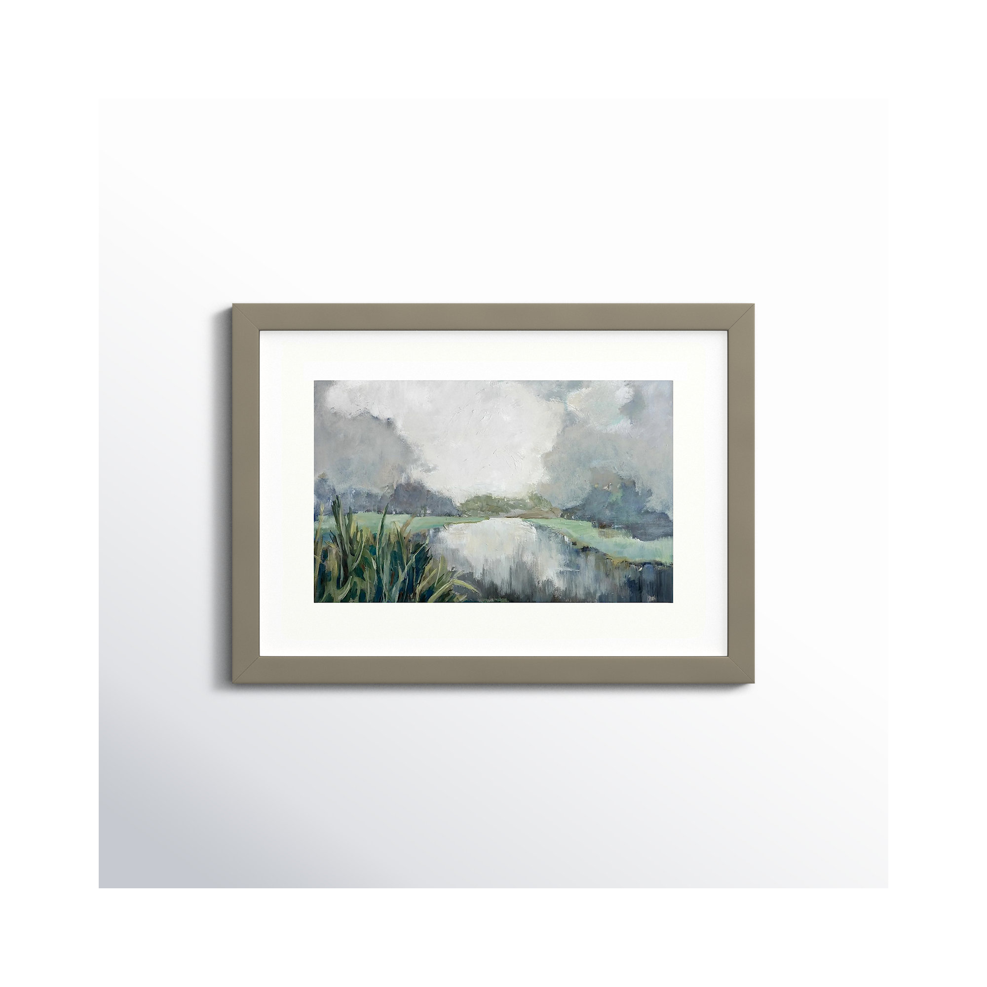 Passage by Mary Parker Buckley, 13" H x 18" W, Gray, Framed Print