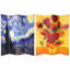 70.88" x 63" Double Sided Works of Van Gogh Canvas 4 Panel Room Divider-643373324