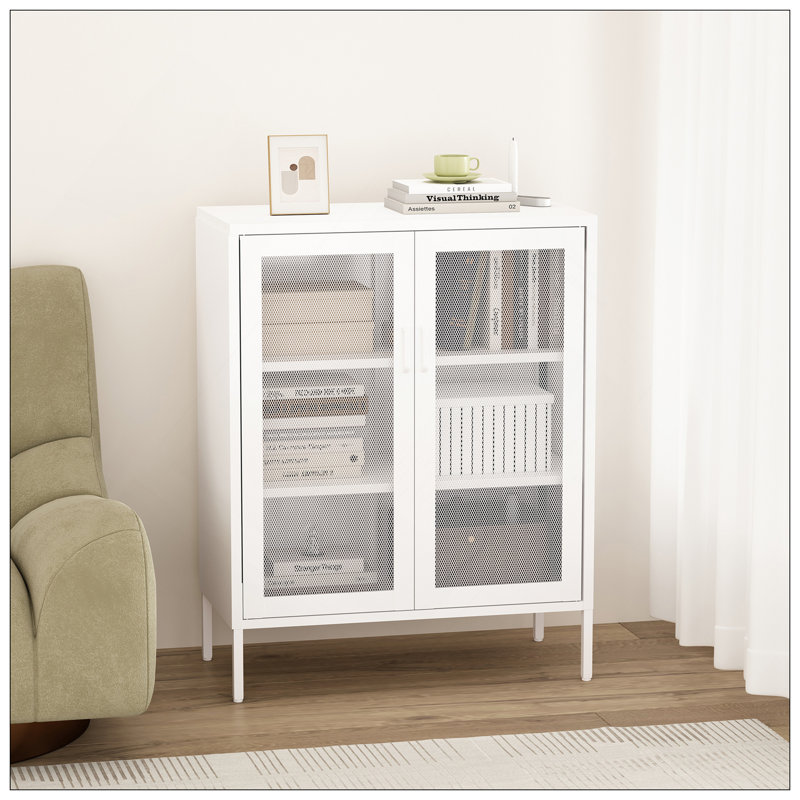 Armoire décorative blanche, Blanc