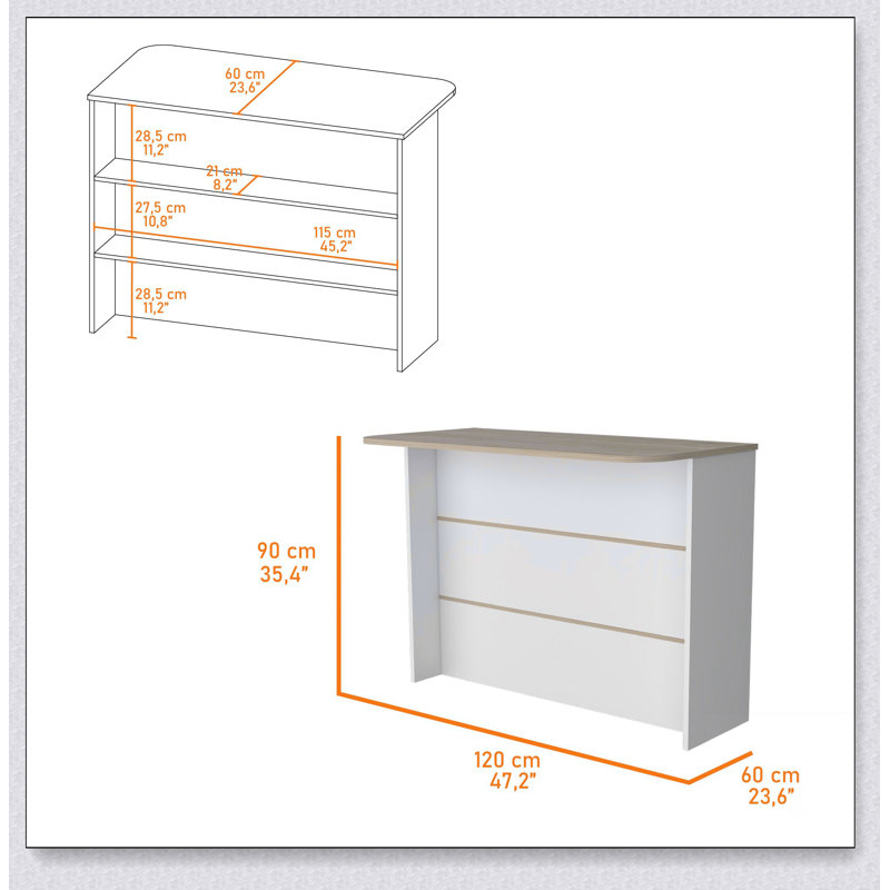 Light Pine 3-Tier Shelf Kitchen Island with Spacious Work Surface and Durable Construction for Enhanced Functionality