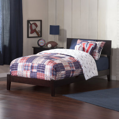 Amodio Solid Wood Panel Bed