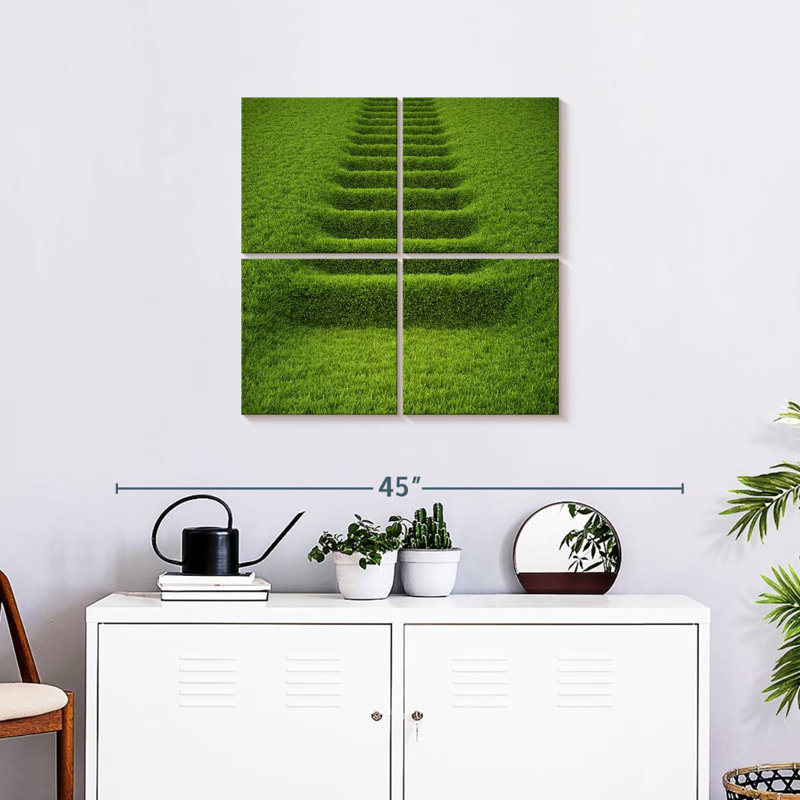 Lilie Abstract Grass, 26" H x 26" W