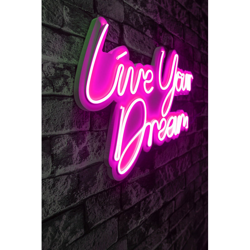 Flexible Neon LED Strip Light, Pink Color, 11.8 x 20.9 x 0.8 inches | Waterproof IP67, 12V 4A Adapter, Built-in Wall Hanging System, 22.7 Watts | Perfect for Home Decor, Parties, and Creative Lighting Solutions
