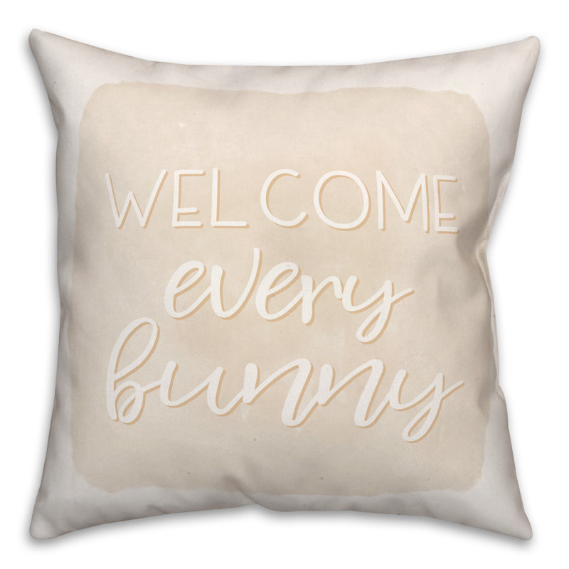 Coussin extérieur Welcome Every Bunny 3