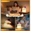 Veilleuse Halloween fantôme, jolie lampe tactile en silicone souple avec 3 niveaux de luminosité et minuterie, lampe de chevet rechargeable USB pour chambre d'enfant, décoration de bureau de chambre à coucher