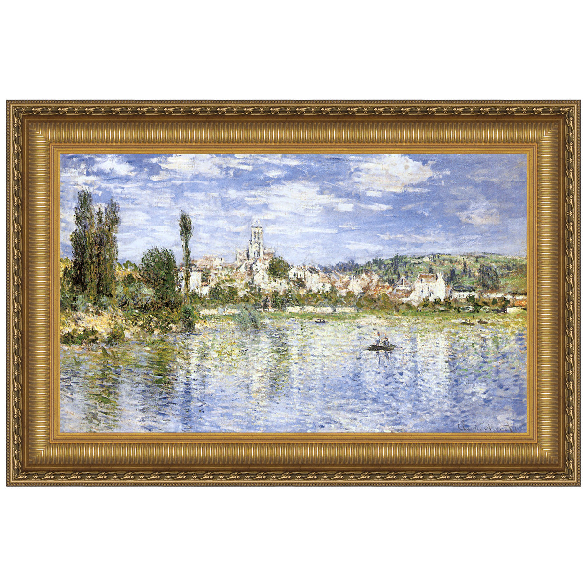 Vault W Artwork Vetheuil in Summer, 1880 by Claude Monet Framed ...