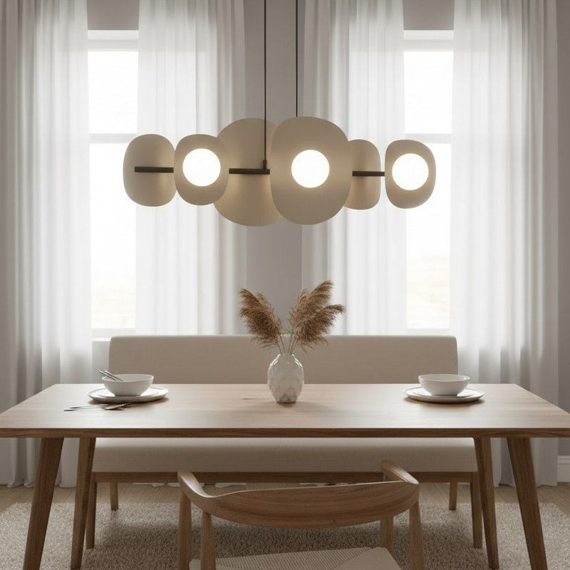 - Light Matt Pendant, 6 Lights, Mokka