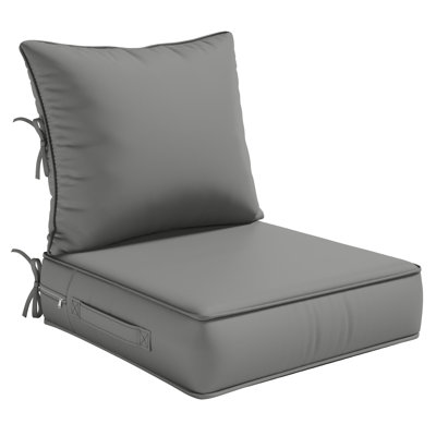 Outdoor Deep Seating Cushion Set Water-Resistant & Fade-Resistant Patio Chair Cushions