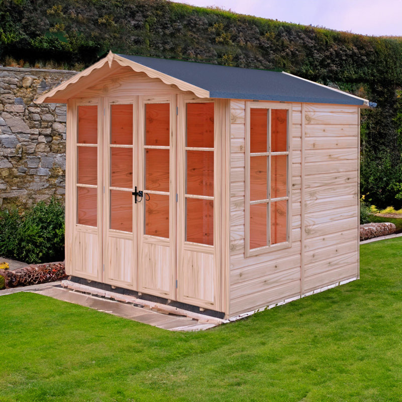 Finty 7 x 6 Ft Shiplap Summer House, No