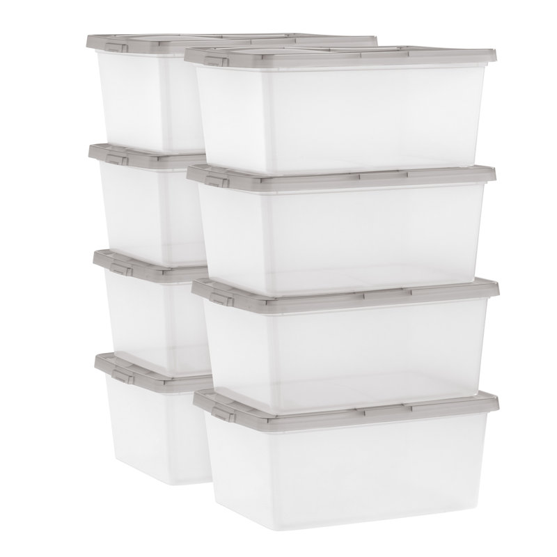 17 Qt [4.25 Gal] Snap Top Plastic Storage Box