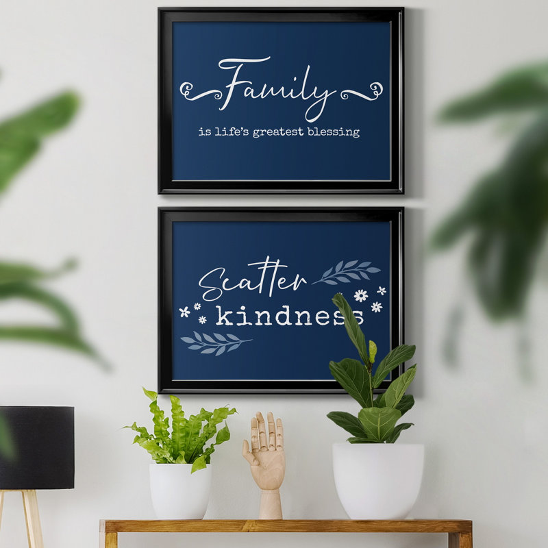 «Family Greatest Blessing», toile encadrée de qualité supérieure - prête à être accrochée, H 26,5 po x l 73 po x P 1,5 po