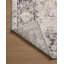 Tapis oriental en polyester tissé à la machine gris anthracite / ivoire-87054098