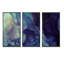 Encre bleue «Blue Tender», impression sur toile flottante 3 pièces-1040861845-1040861842