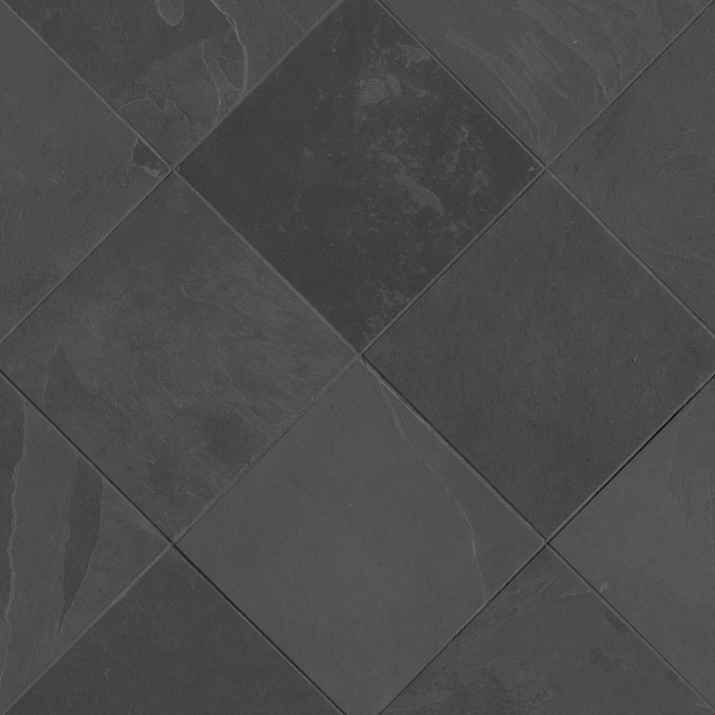 Camden Charcoal 12 in. x 12 in. Gauged Slate Floor and Wall Tile, Charcoal