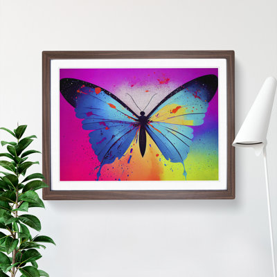 Butterfly Splash Vol.2 Abstract - Framed Print