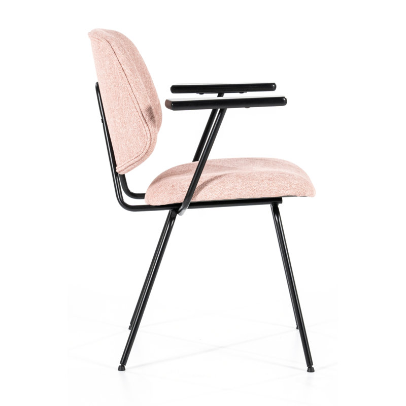Lynn Upholstered Arm Chair, Pink
