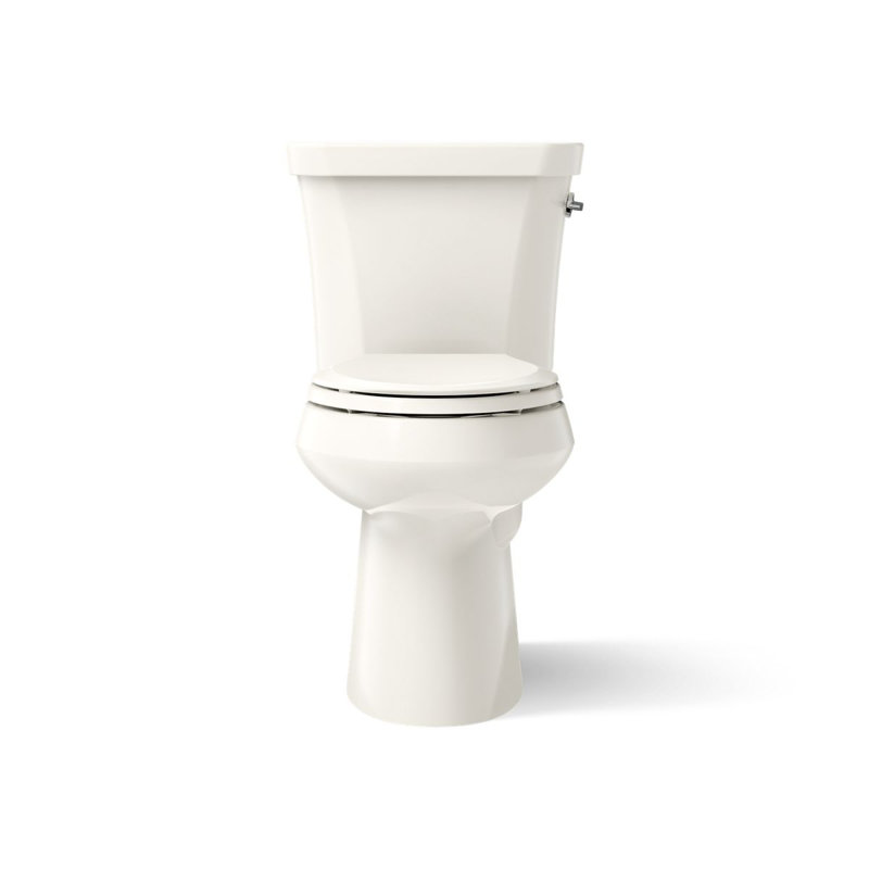 Highline 1.6 GPF Elongated Two-Piece Toilet, Biscuit, Right-Hand
