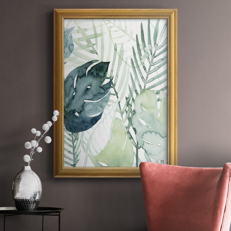 Palmier I, toile de qualité supérieure, prête à être accrochée, H 36 po x l 24 po x P 2,5 po