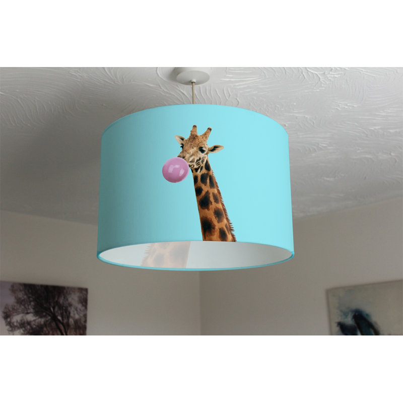 25cm H Canvas Drum Pendant Shade ( Clip On )