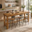 with Solid Wood Base Dining Table