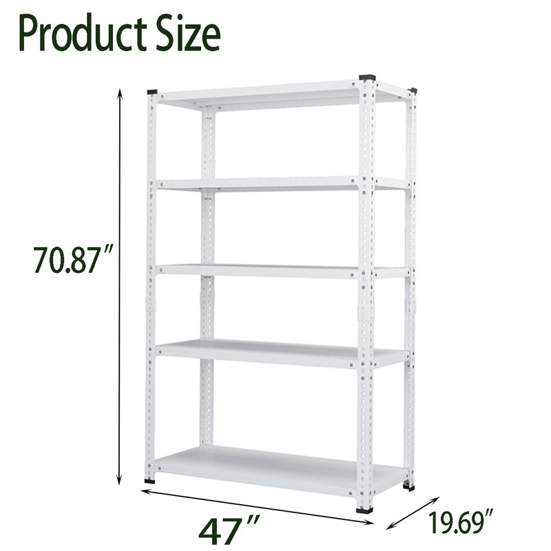 Support de rangement intérieur, 70.87" H x 47" x 19.69" D, Blanc