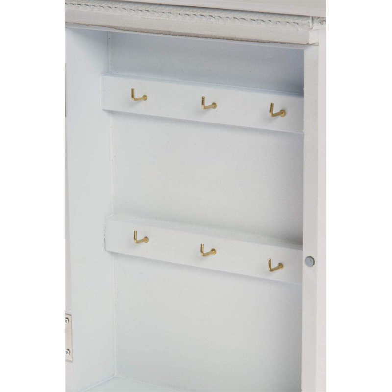 Solid Wood Wall Organizer with Key Box