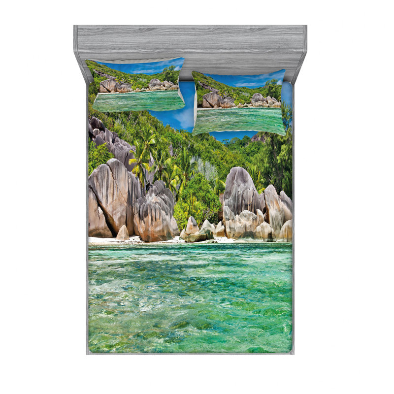 Microfiber Sheet Set, Queen Sheet Set with Fitted Sheet