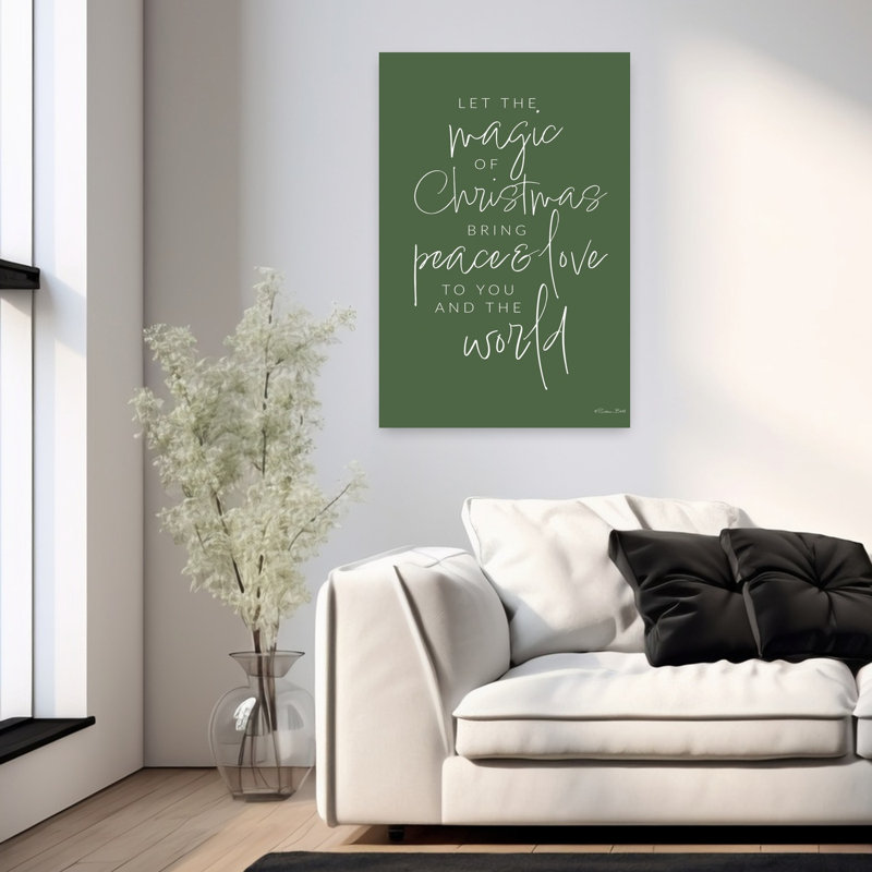 Magie de Noël, art contemporain abstrait, H 36 po x l 24 po