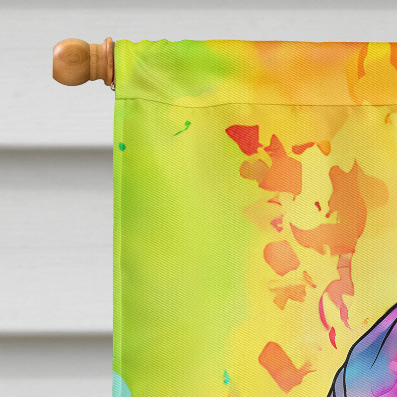 Drapeau de maison de gorille hippie