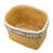Set Of 2 Rectangular Basket Planters With Geometric Trim, L:10.5X8.5X8" S:7.5X5.5X6.5"