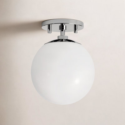 Luna Glass Semi Flush Mount
