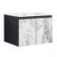 Meuble-lavabo mural 24 po avec lavabo en céramique et porte d'armoire à fermeture en douceur, ensemble KD