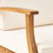 Stylish Wood Club Chair, Water- Seat Included Patio Chair In Cream, Constructed From