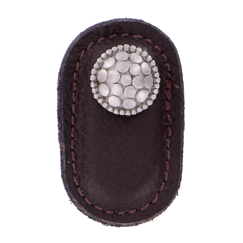 Tiziano Novelty Knob, Satin Nickel, Brown