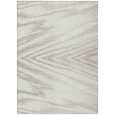  Machine Washable Indoor/Outdoor Chantille ACN876 Black Rug