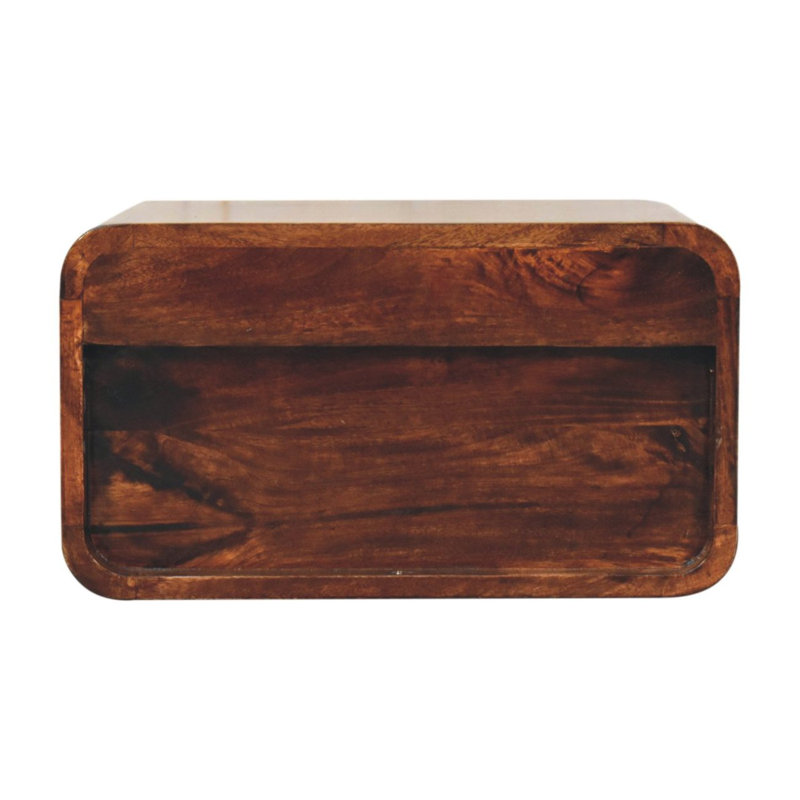 Table de chevet flottante 2 tiroirs Artisan Furniture, Noyer