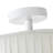 Isheanesu 3-Light White Finished Fabric Glass Shade Flush Mount Light Fixture