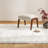 Mozza Natural White Faux Sheepskin Fur Fluffy Shag Area Rug-570610637