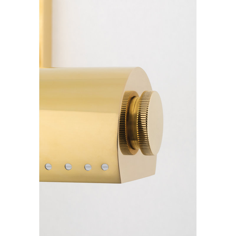 Applique murale 3 lumières Hampshire 23,25 "par Mark D. Sikes pour Hudson Valley Lighting, Laiton vieilli