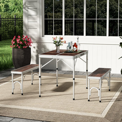 Brielyn 4 - Person Patio Dining Set with Rectangular Table