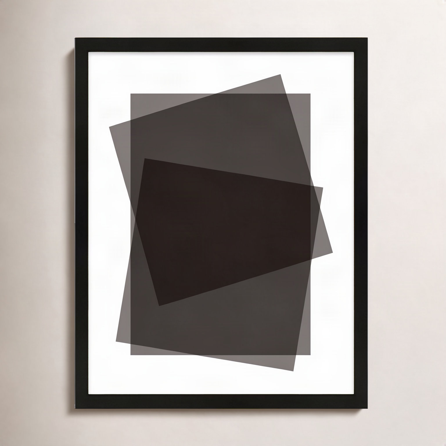 Kami "Black Kami" Print by Jacques Pilon, Black Framed Paper, 25" H x 20" W